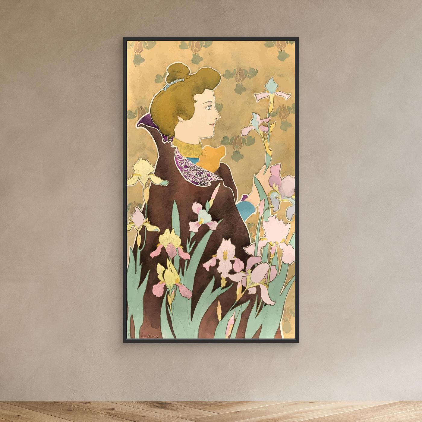 Iris - 1920 - Claudius Denis - Toile encadrée