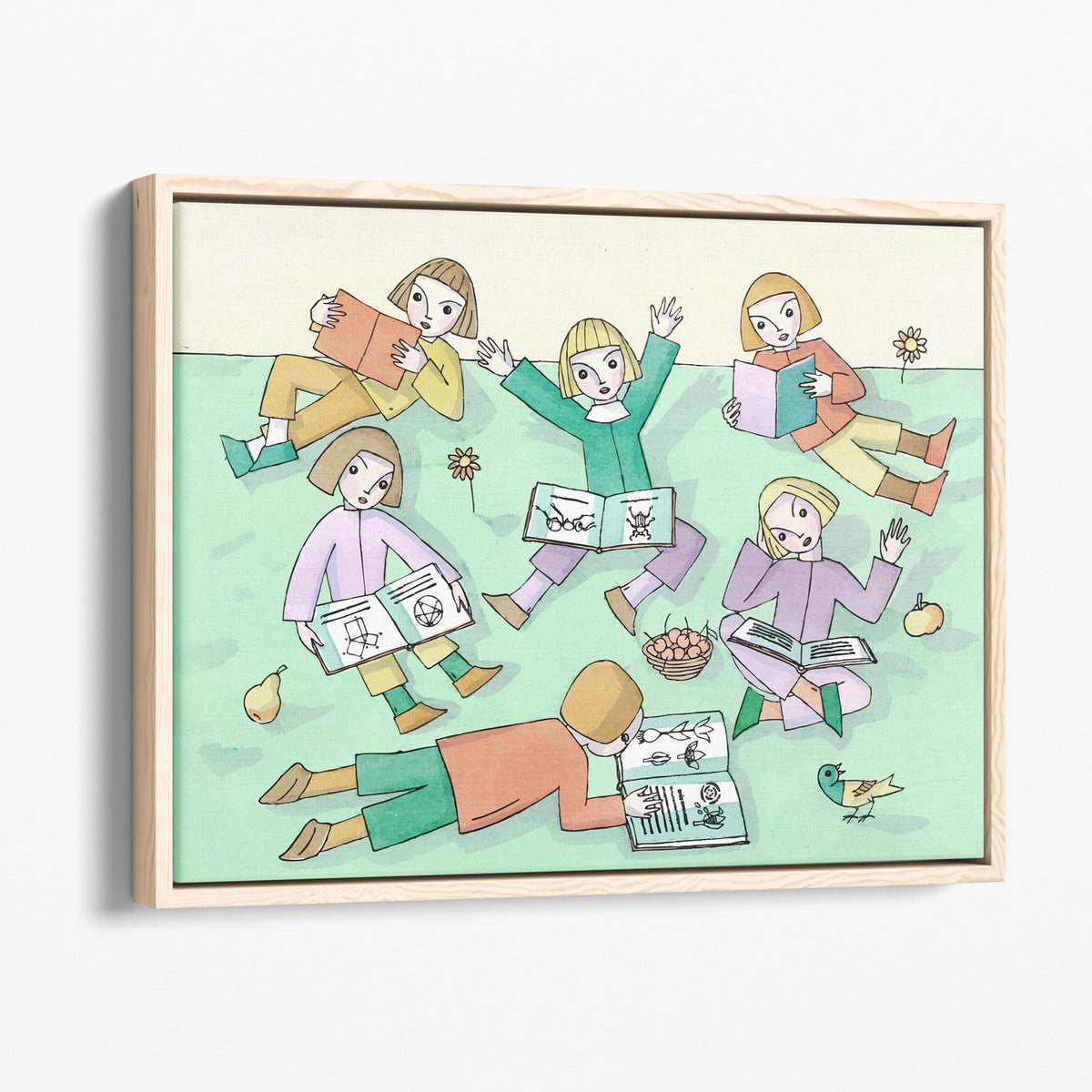 Vive les Livres - 1923- T Seidmann-Freud | Art encadré flottant sur toile premium