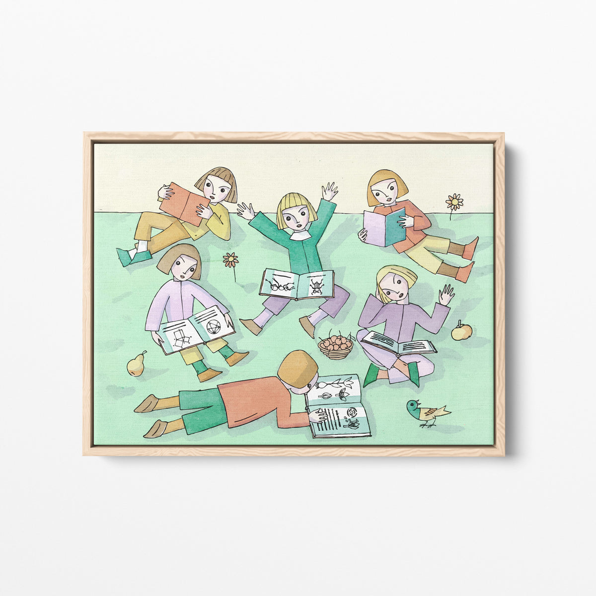 Vive les Livres - 1923- T Seidmann-Freud | Art encadré flottant sur toile premium