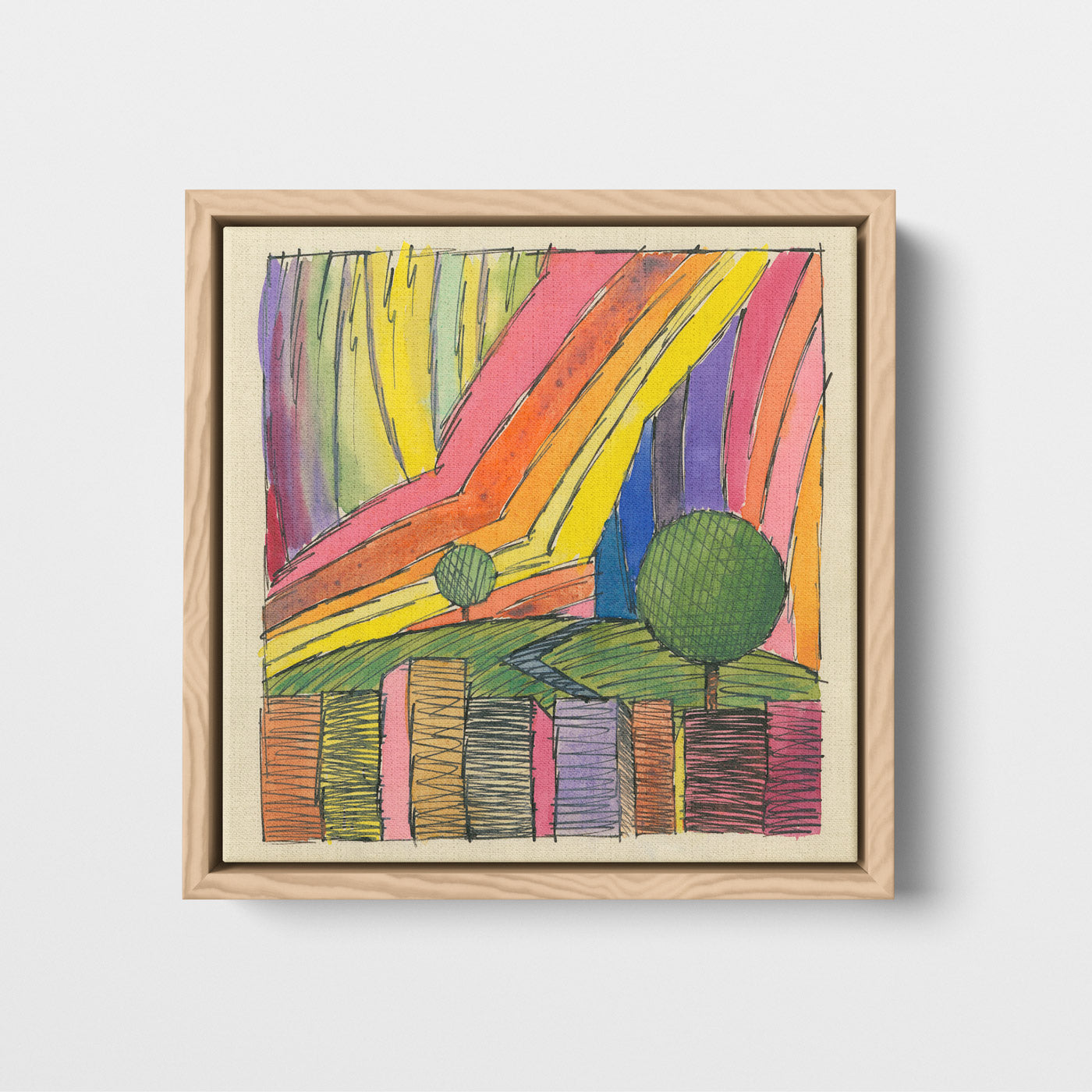 Couché de Soleil - 1921 - Karl Wiener - Mini Toile encadrée