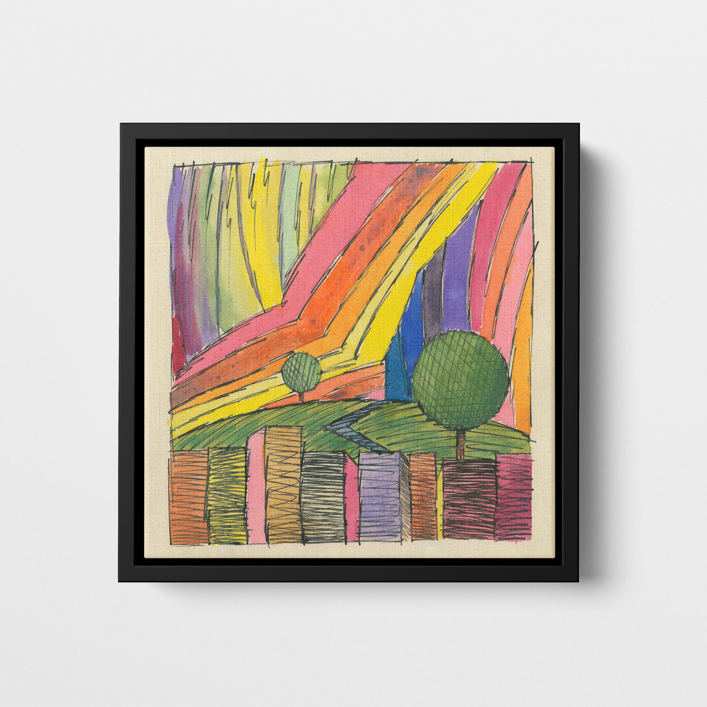 Couché de Soleil - 1921 - Karl Wiener - Mini Toile encadrée