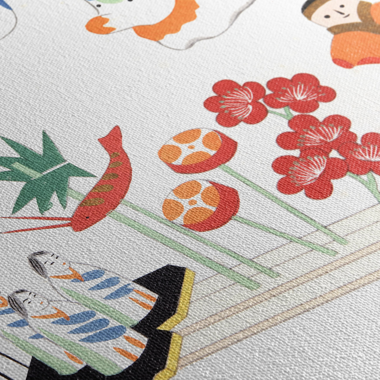 Toile encadrée Jouets Japonais -  1913 —Détail texture