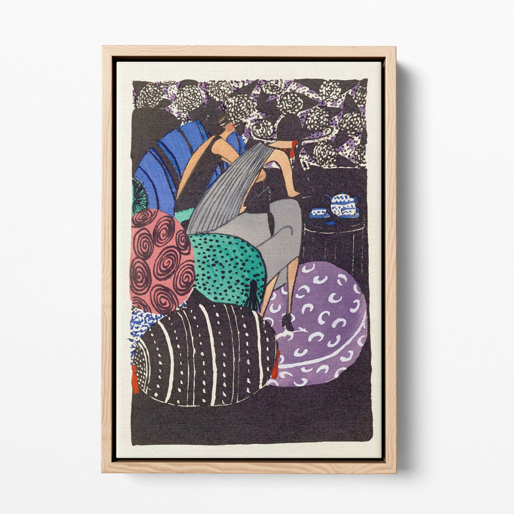 Mode of the Day de Janine Aghion, 1920 — Planche Art Déco, toile encadrée premium