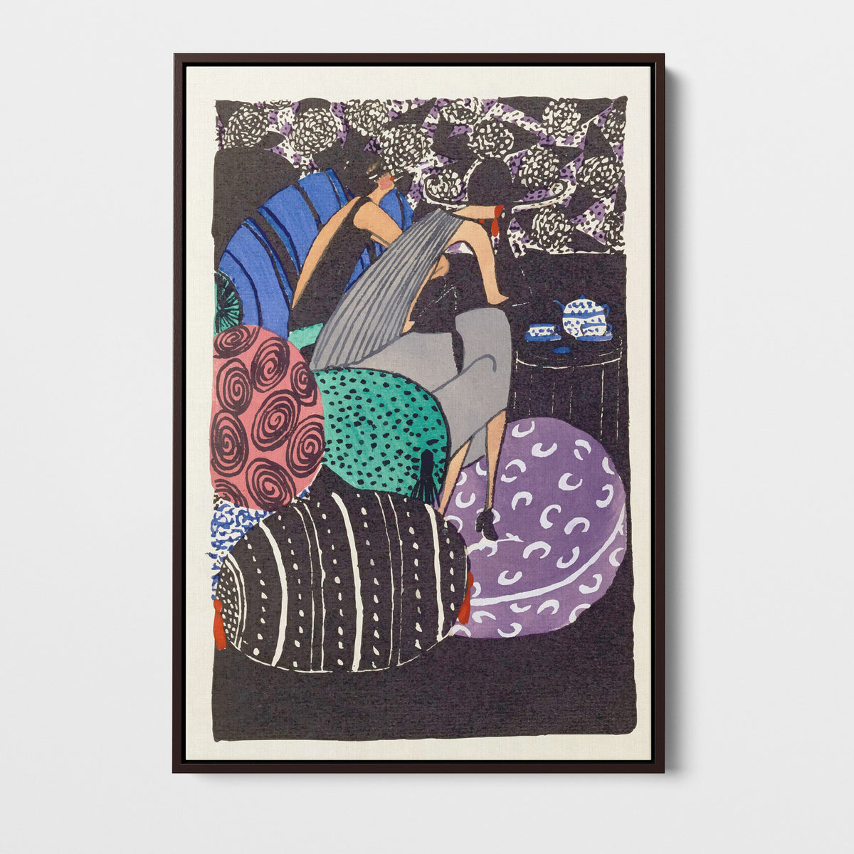 Mode of the Day de Janine Aghion, 1920 — Planche Art Déco, toile encadrée premium