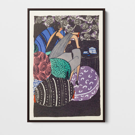 Mode of the Day de Janine Aghion, 1920 — Planche Art Déco, toile encadrée premium