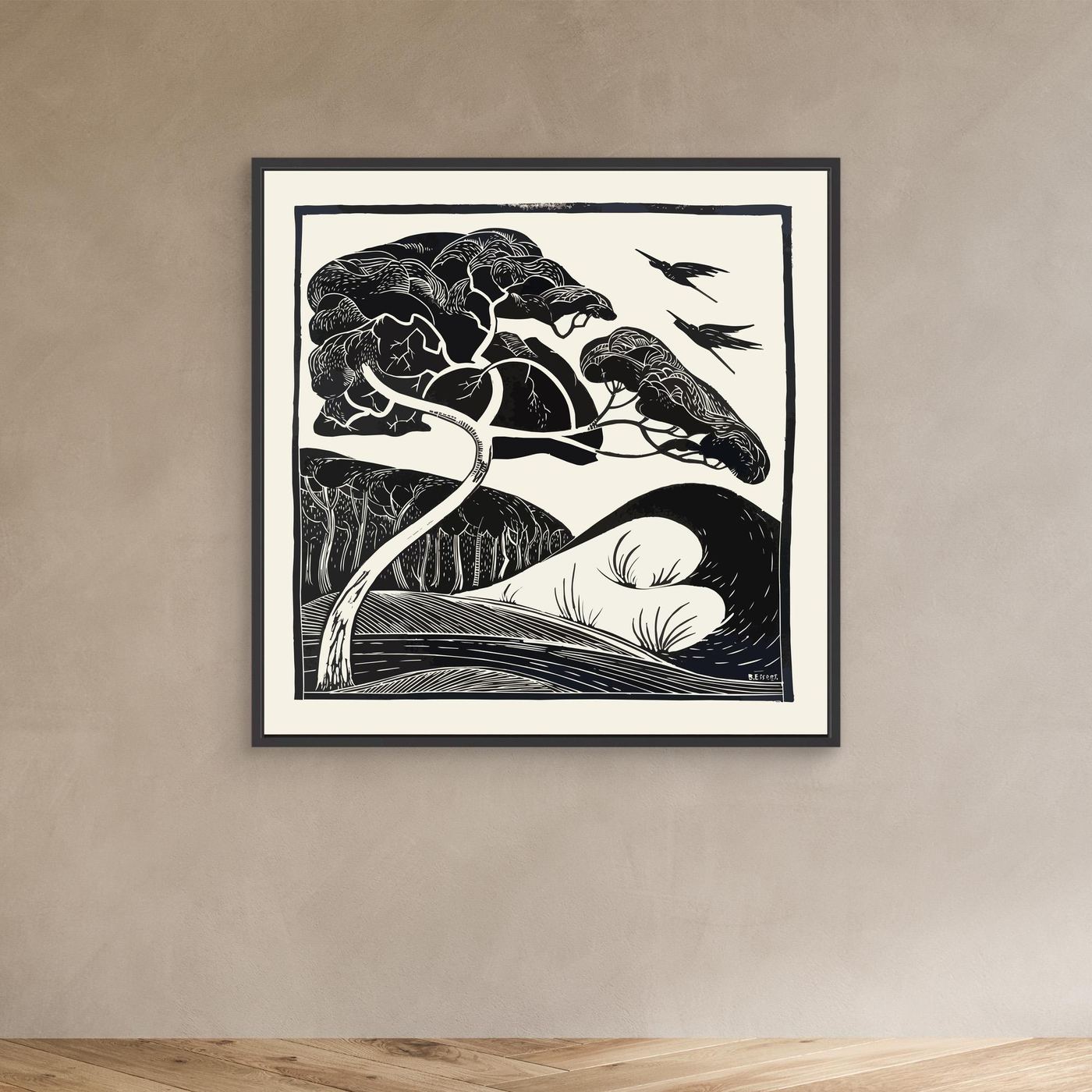 Dunes - 1922 - Bernard Essers - Toile encadrée