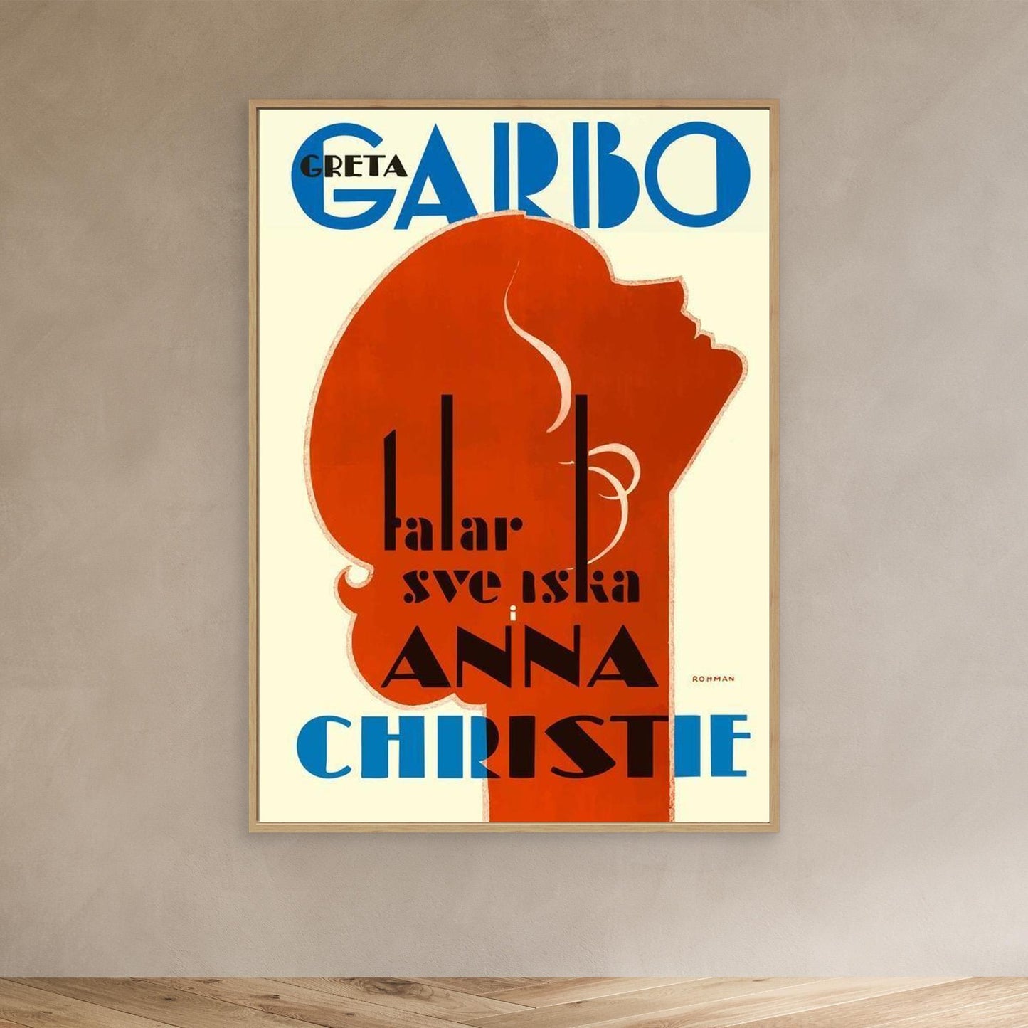 Anna Christie - Toile Encadrée - Collection Films Vintage - 1930