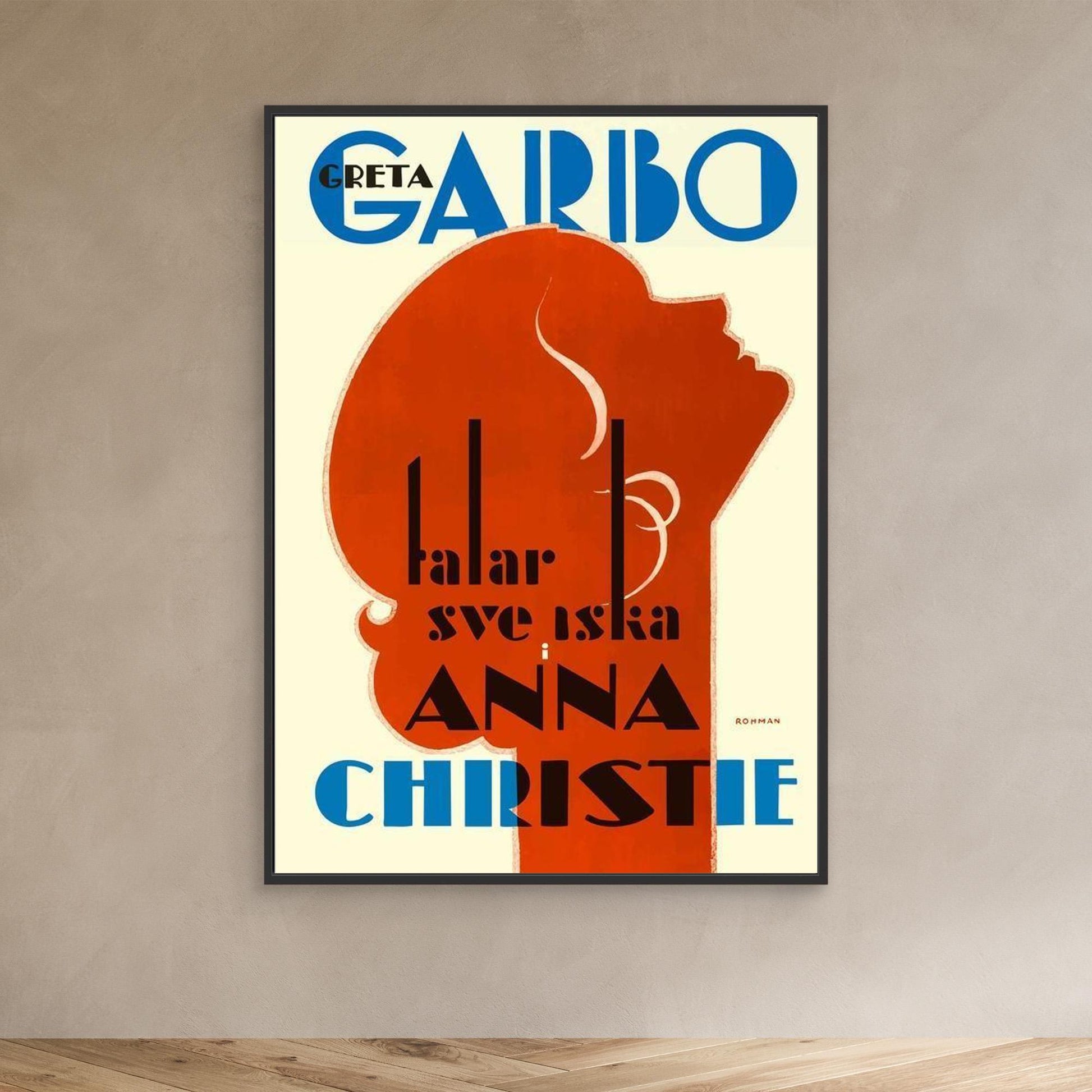 Anna Christie - Toile Encadrée - Collection Films Vintage - 1930