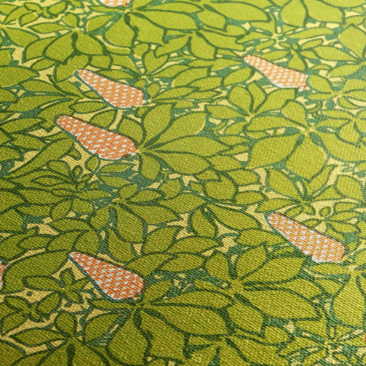 Détail texture toile giclée — Feuillage, George Auriol, 1913