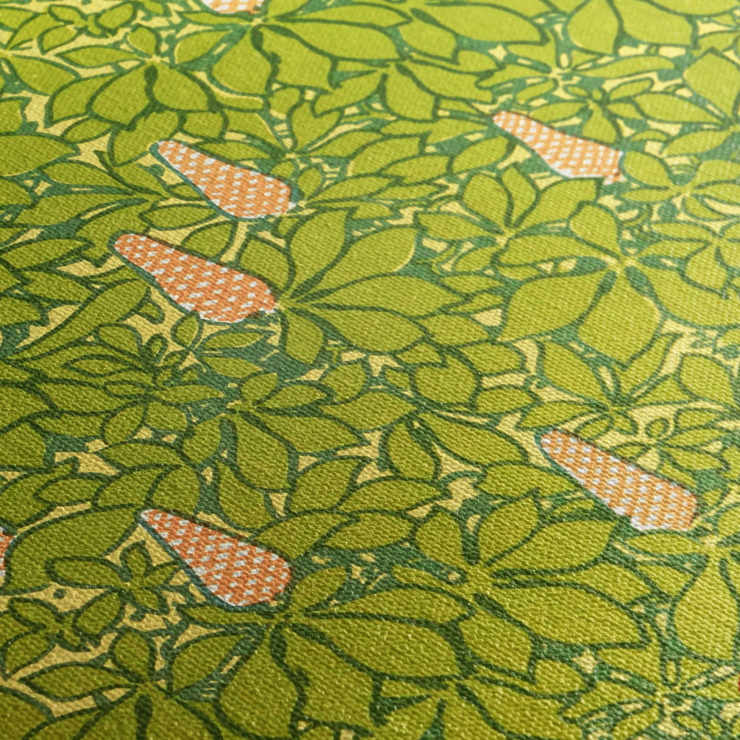 Détail texture toile giclée — Feuillage, George Auriol, 1913