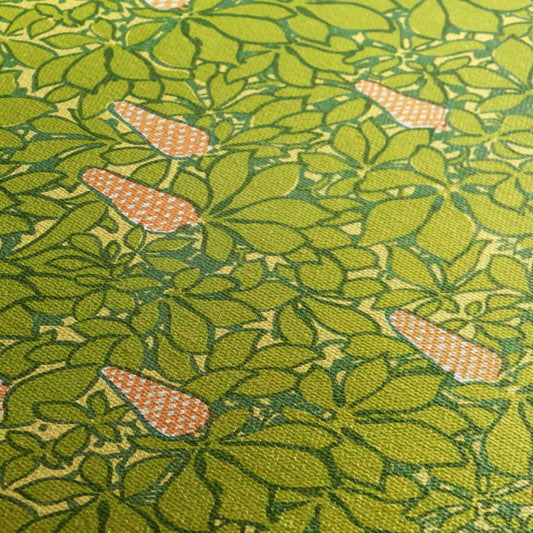 Détail texture toile giclée — Feuillage, George Auriol, 1913
