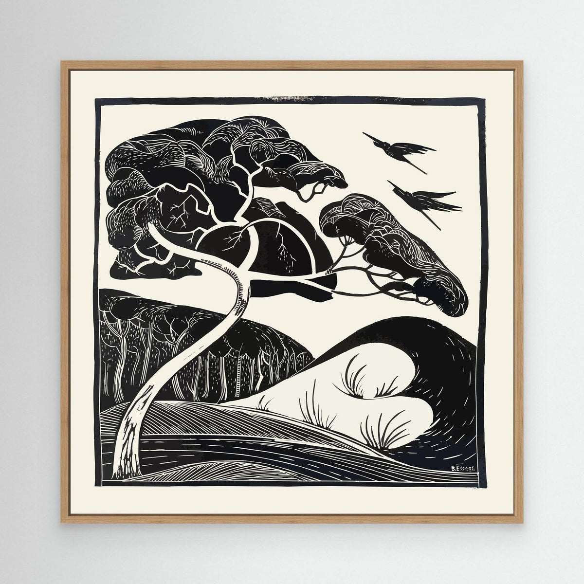 Dunes - 1922 - Bernard Essers - Toile encadrée