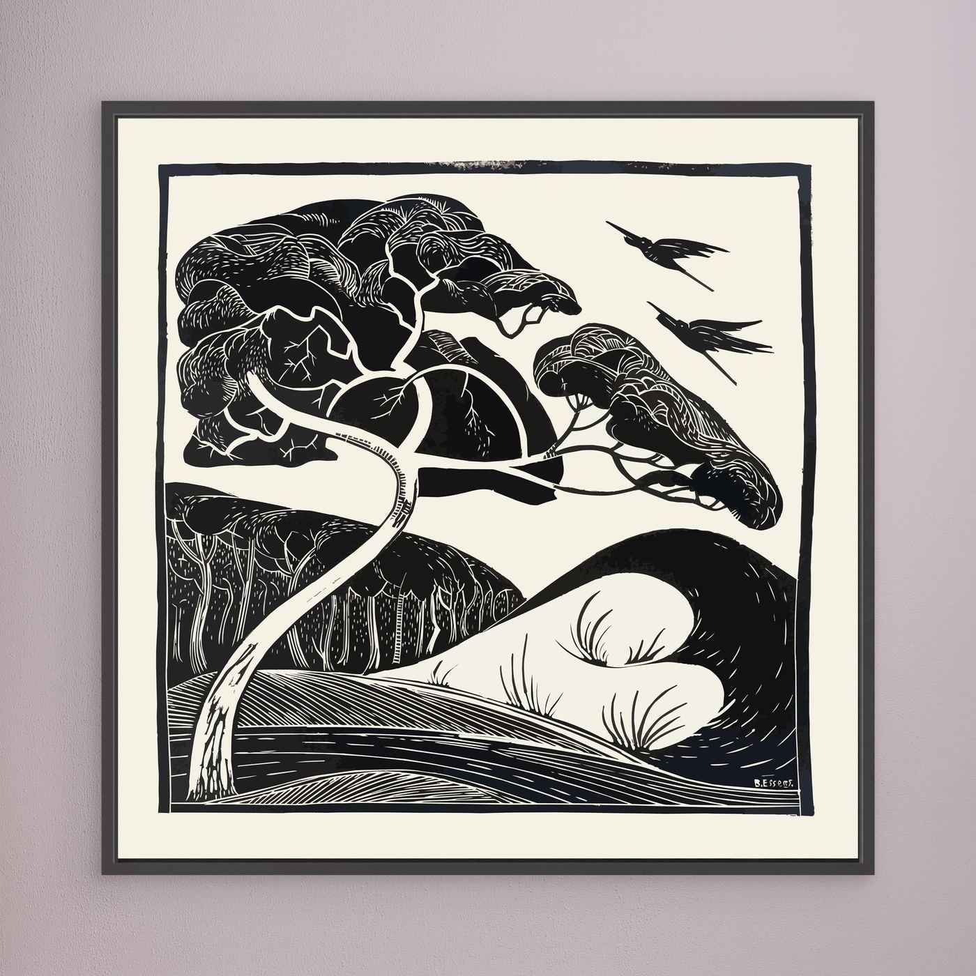 Dunes - 1922 - Bernard Essers - Toile encadrée