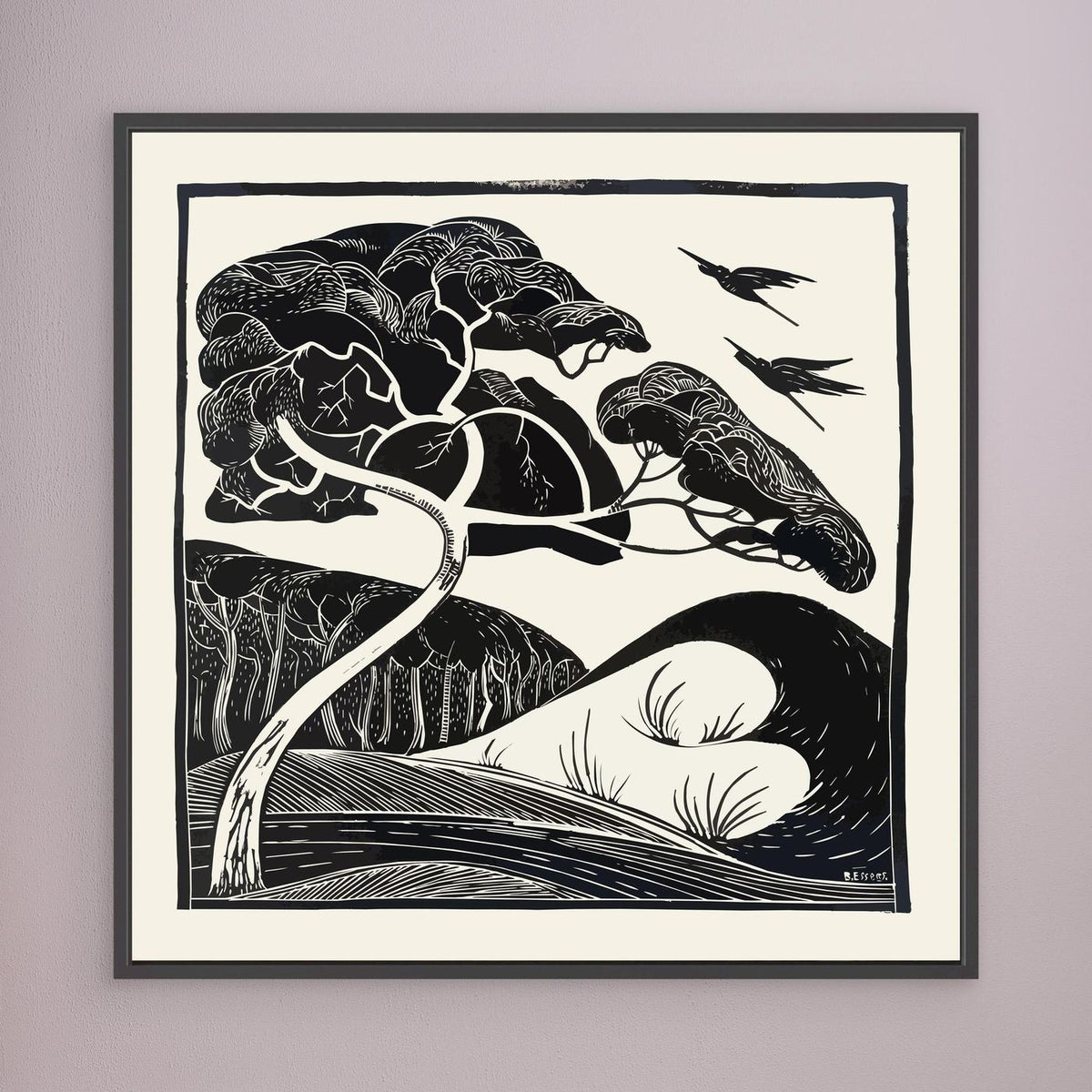 Dunes - 1922 - Bernard Essers - Toile encadrée