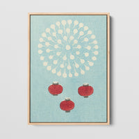 Feu d'artifice, Hirayama 1883 — cadre bois flottant
