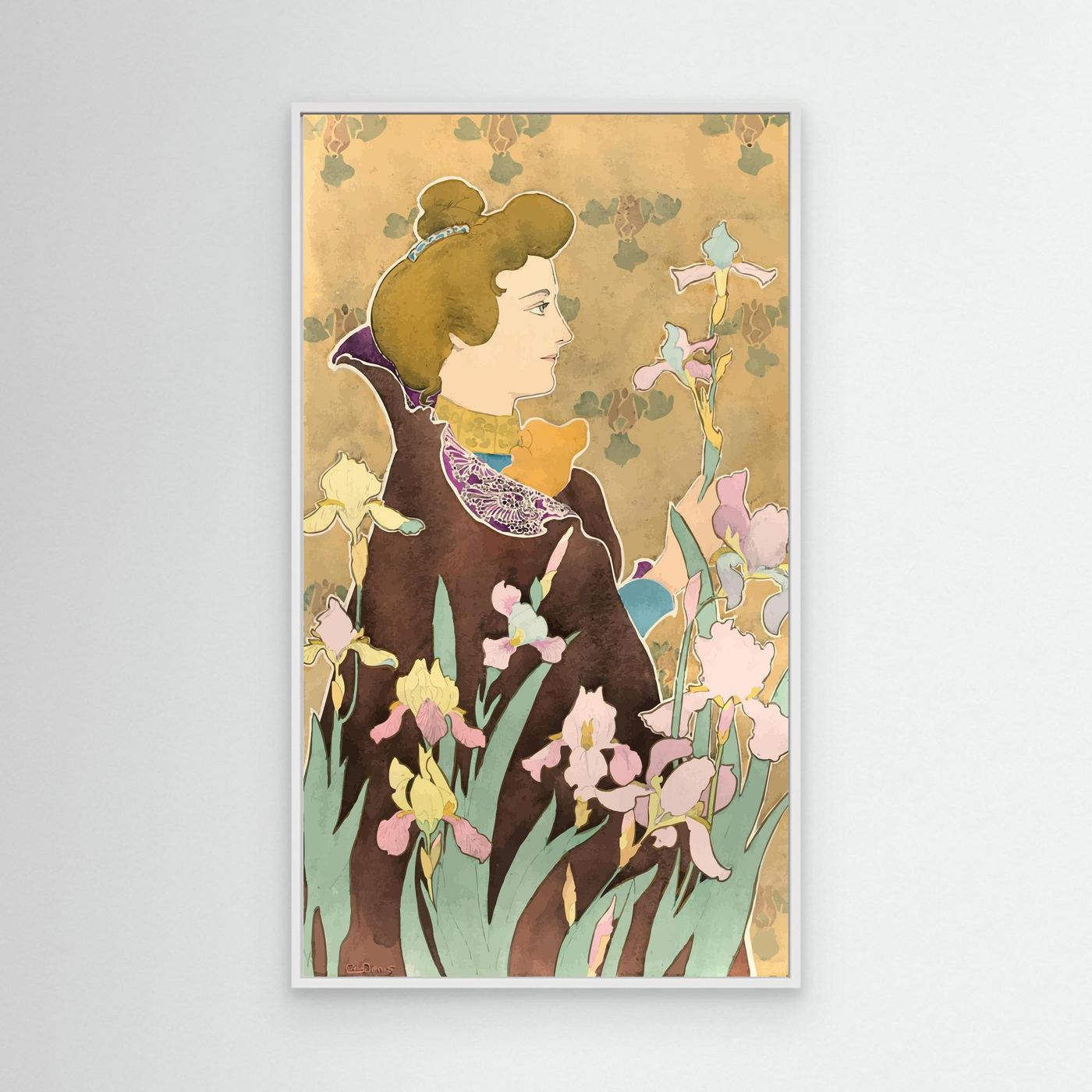Iris - 1920 - Claudius Denis - Toile encadrée