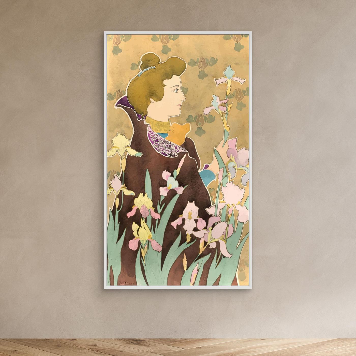 Iris - 1920 - Claudius Denis - Toile encadrée