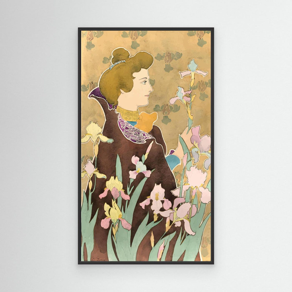Iris - 1920 - Claudius Denis - Toile encadrée
