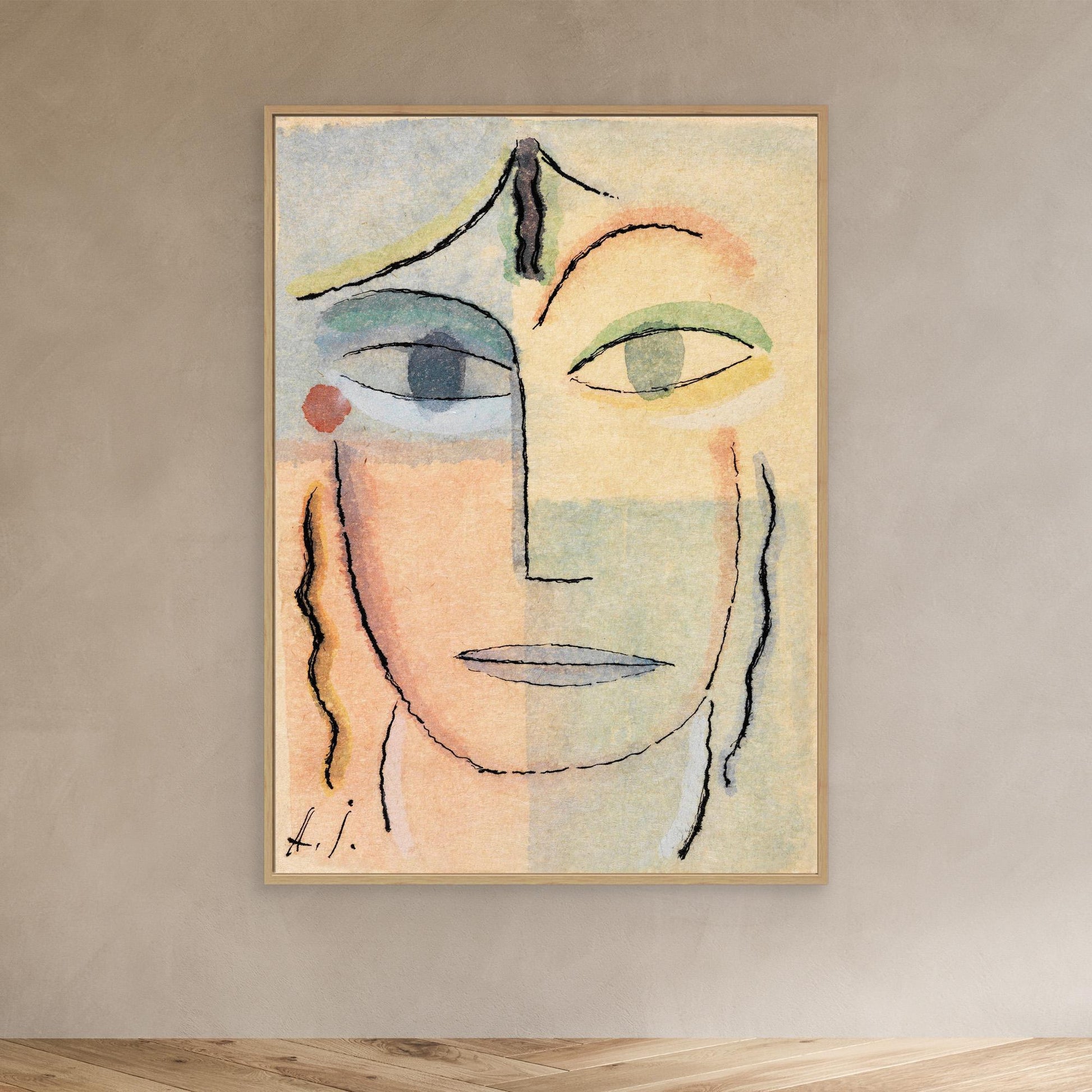 Visage féminin  Jawlensky, 1923 — toile encadrée premium