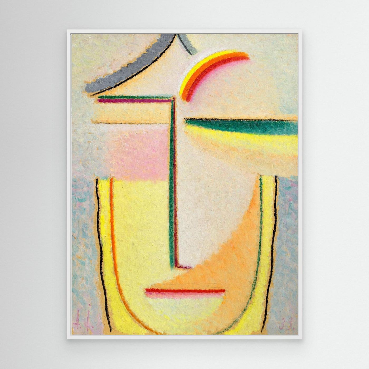 Visage féminin - Toile encadrée - Yavlensky - 1933