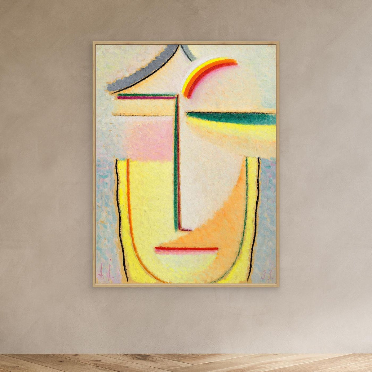 Visage féminin - Toile encadrée - Yavlensky - 1933
