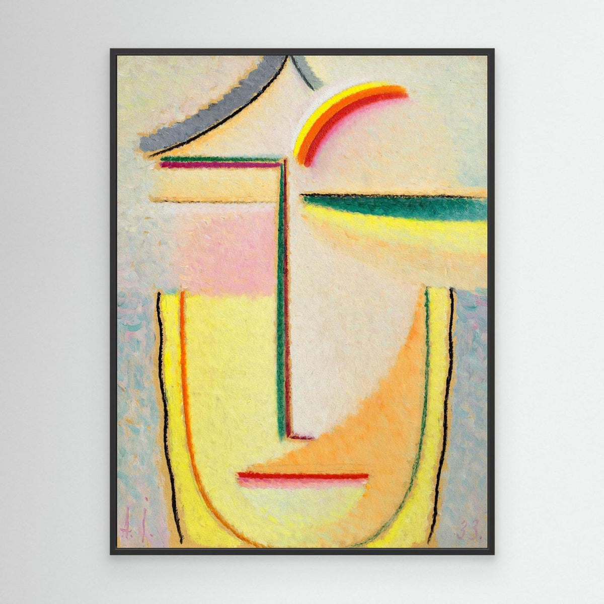 Visage féminin - Toile encadrée - Yavlensky - 1933