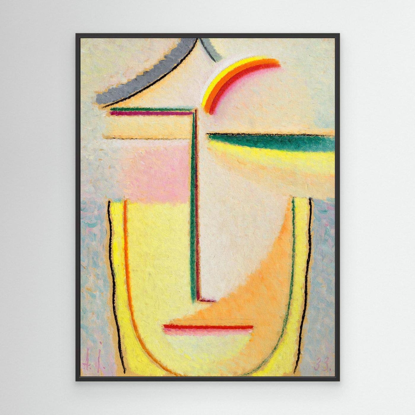 Visage féminin - Toile encadrée - Yavlensky - 1933