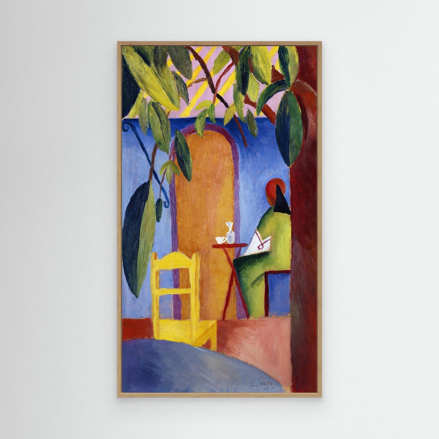 Café Turque - 1914 - August Macke  - Toile encadrée