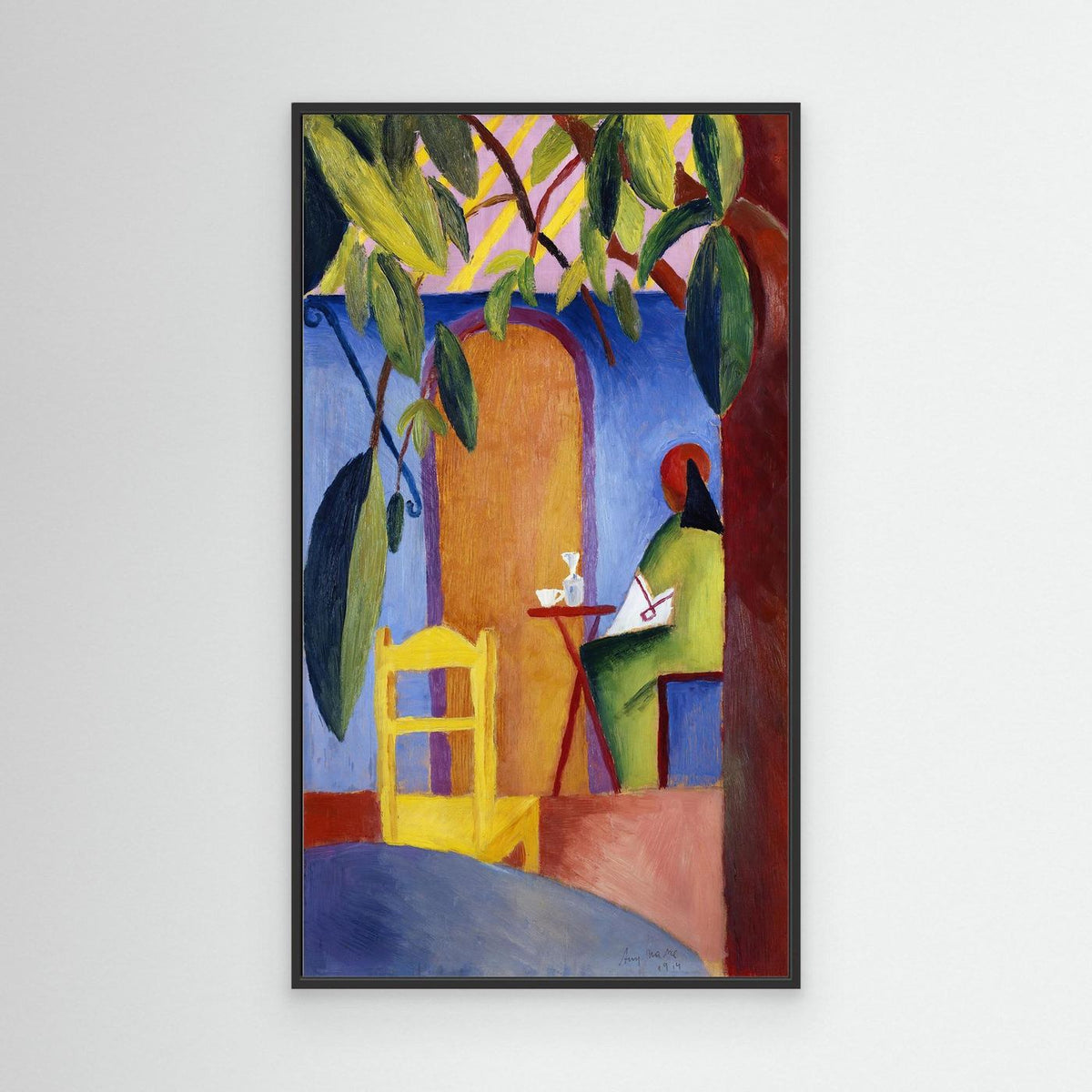 Café Turque - 1914 - August Macke  - Toile encadrée