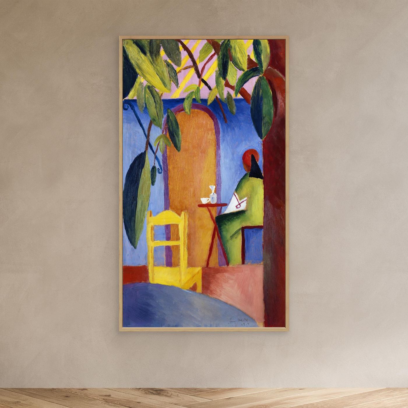 Café Turque - 1914 - August Macke  - Toile encadrée