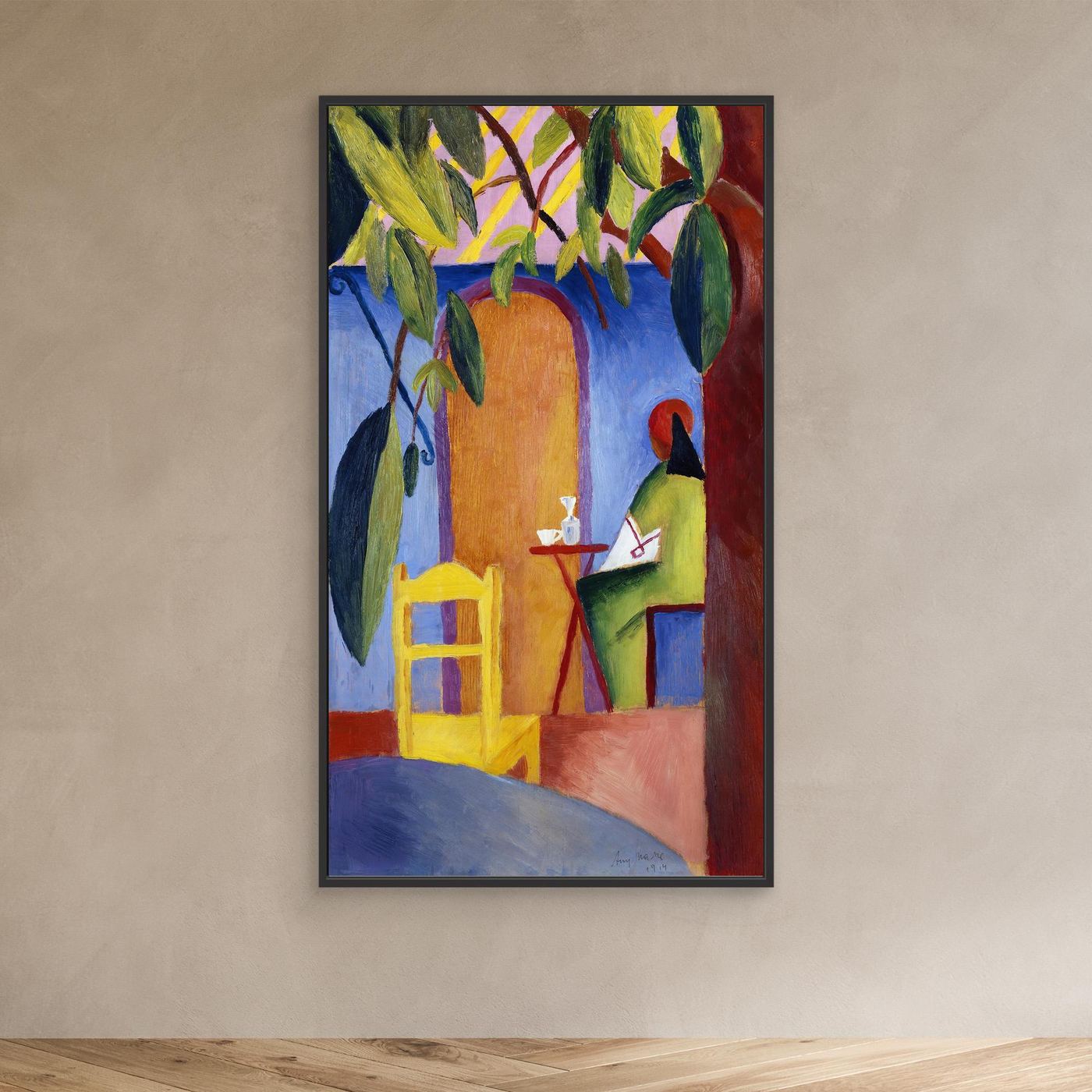 Café Turque - 1914 - August Macke  - Toile encadrée