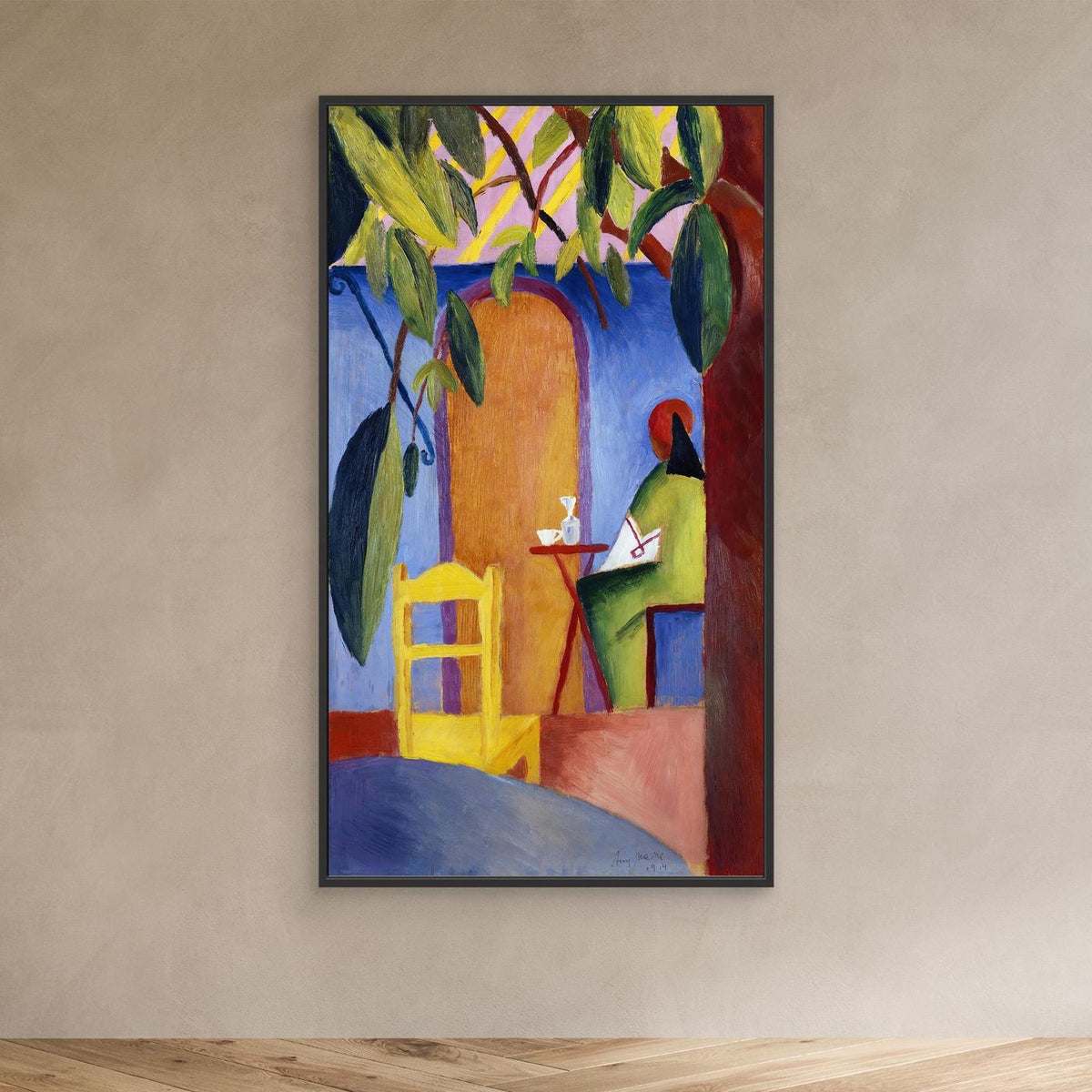 Café Turque - 1914 - August Macke  - Toile encadrée
