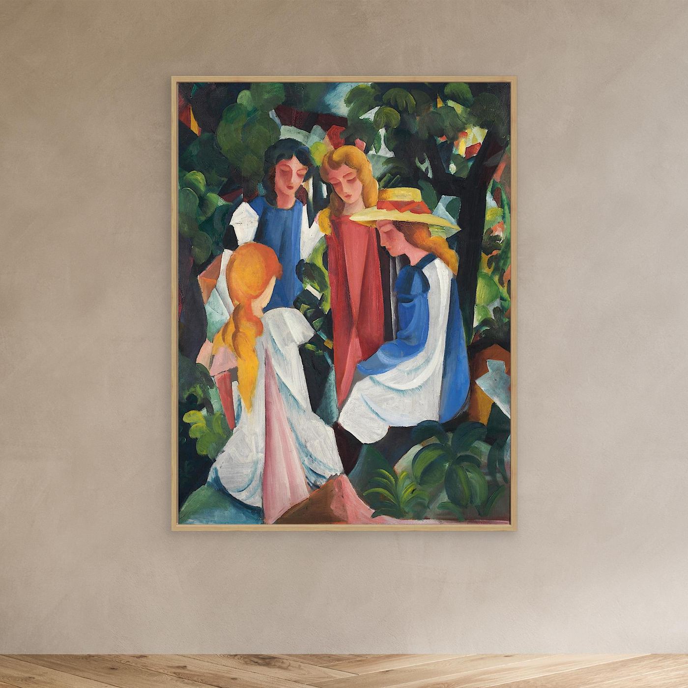 Qautre filles - 1912 - August Macke - Toile encadrée