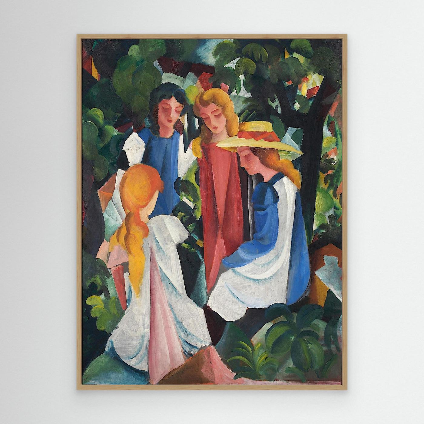 Qautre filles - 1912 - August Macke - Toile encadrée