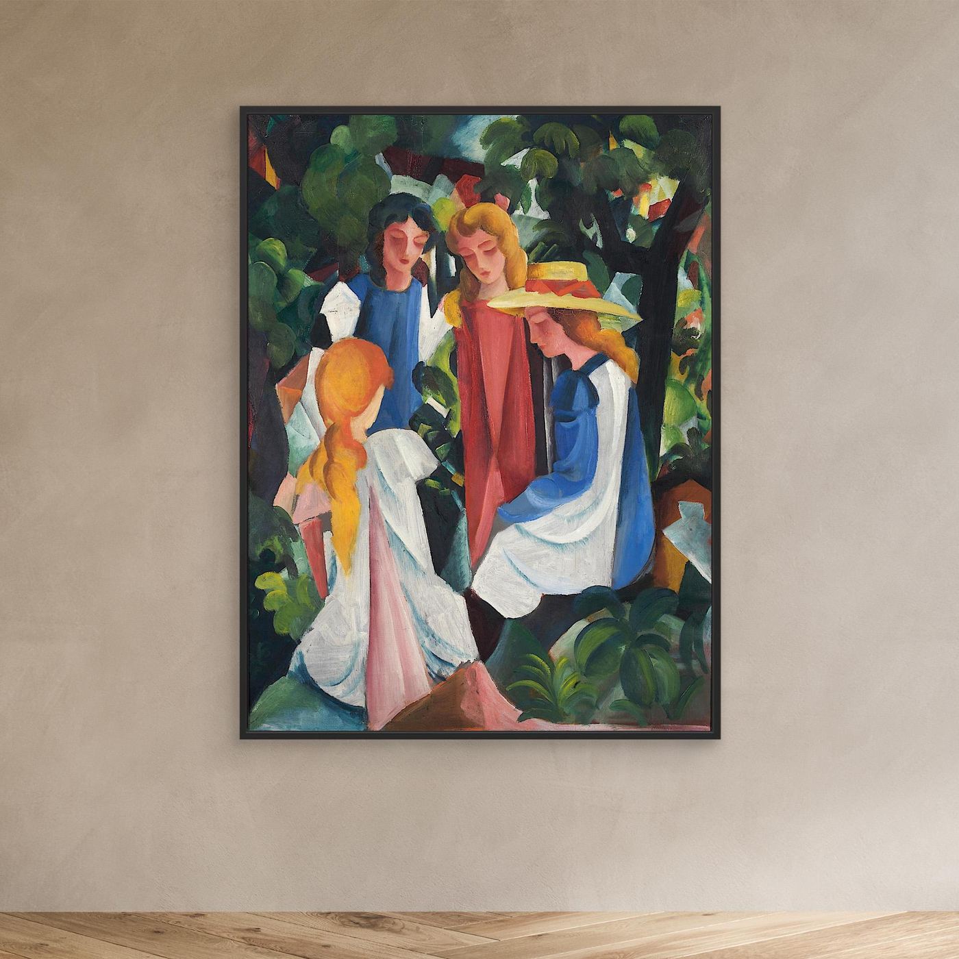 Qautre filles - 1912 - August Macke - Toile encadrée
