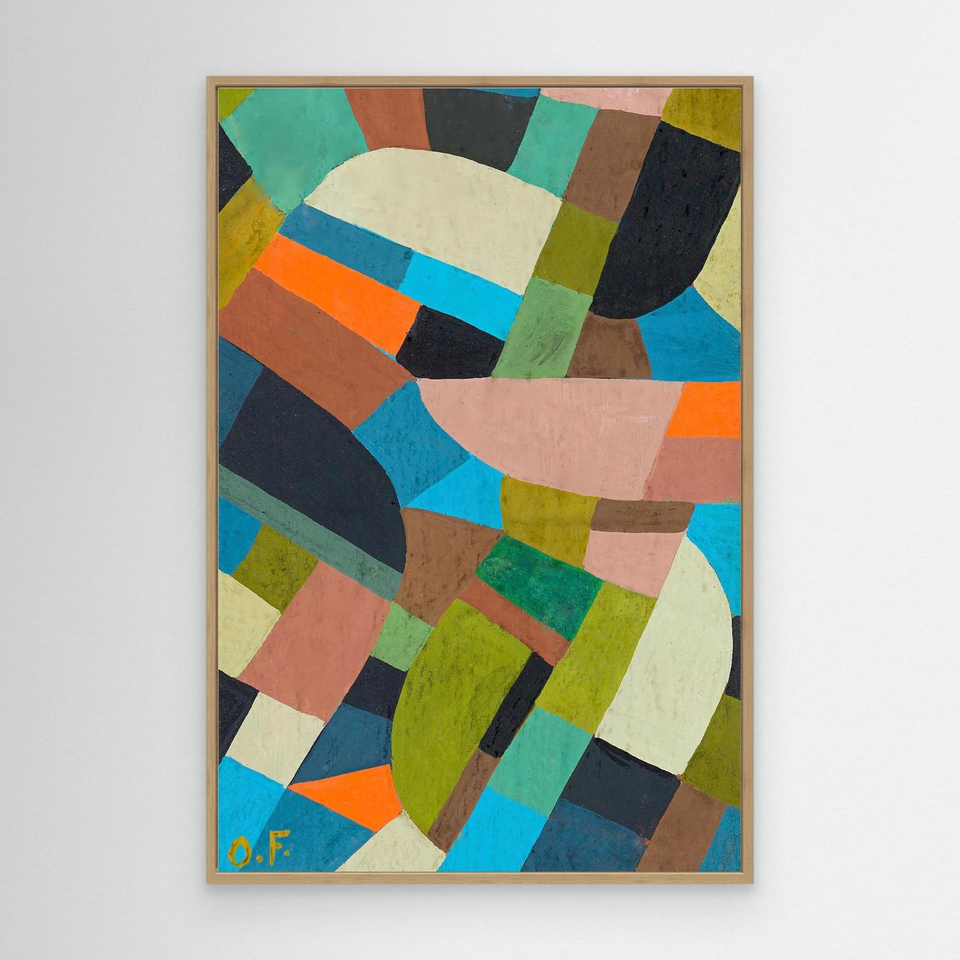 Circa - 1937 - Composition abstraite - Otto Freundlich - Toile encadrée