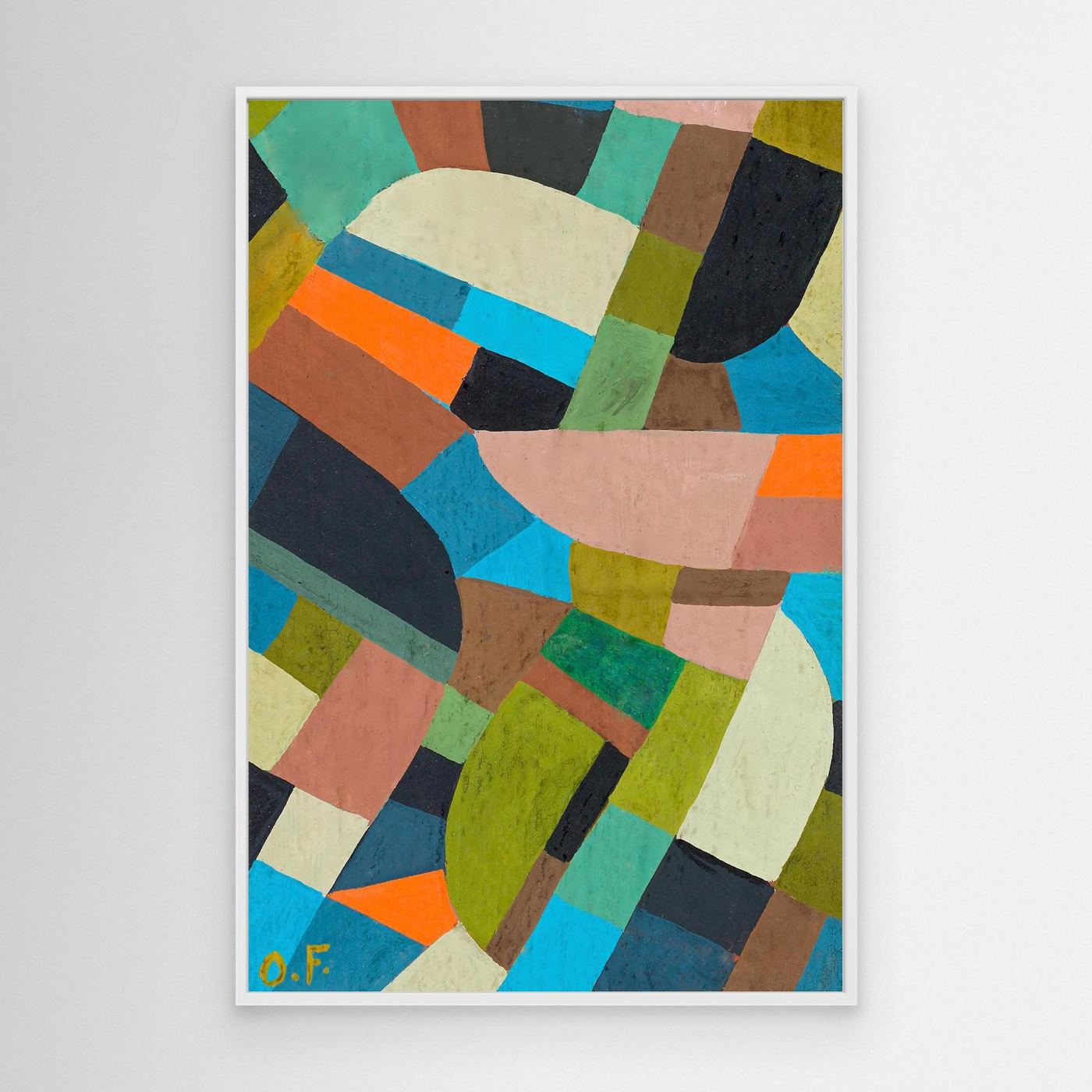 Circa - 1937 - Composition abstraite - Otto Freundlich - Toile encadrée