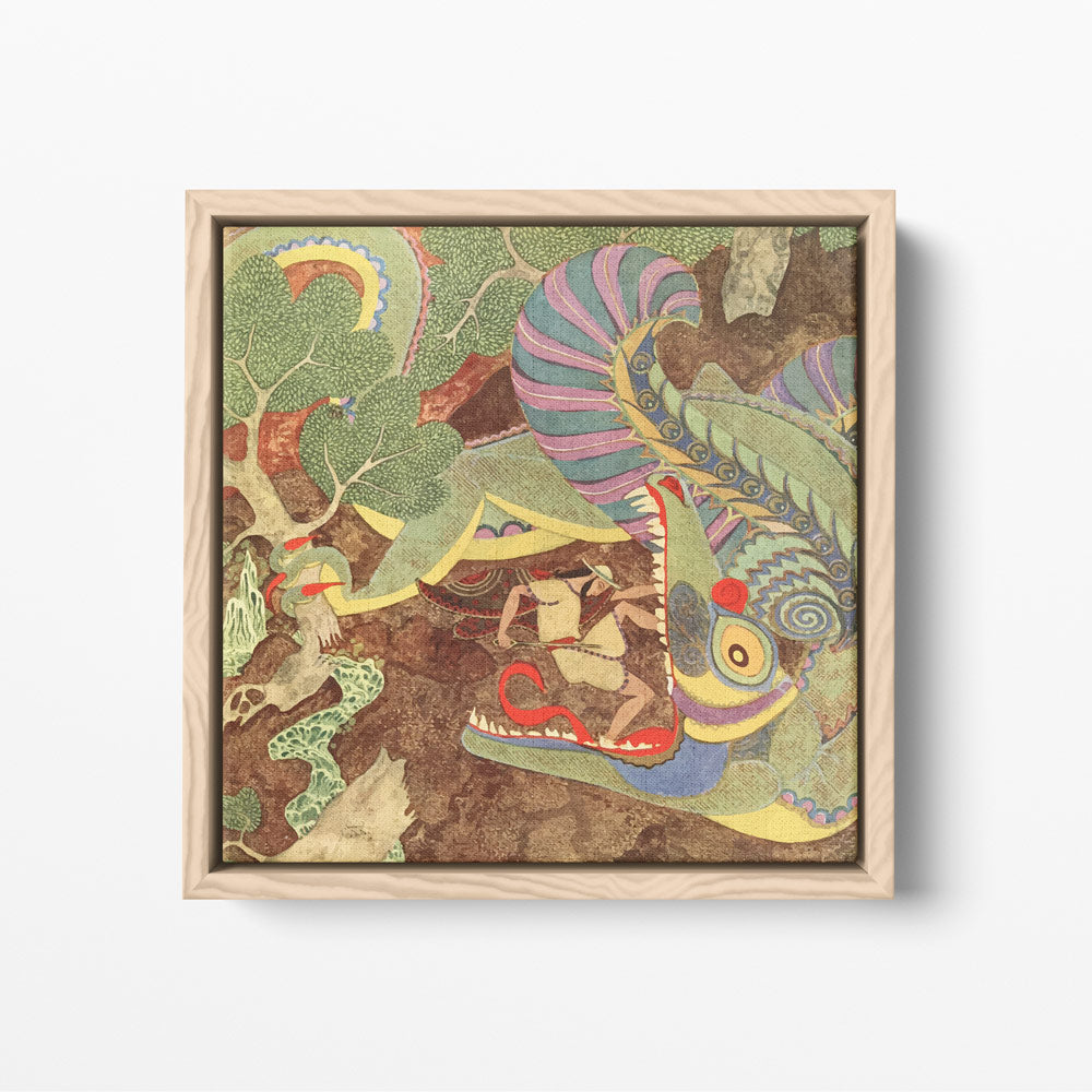 Monster, Edmund Dulac 1919 — toile encadrée cadre bois naturel