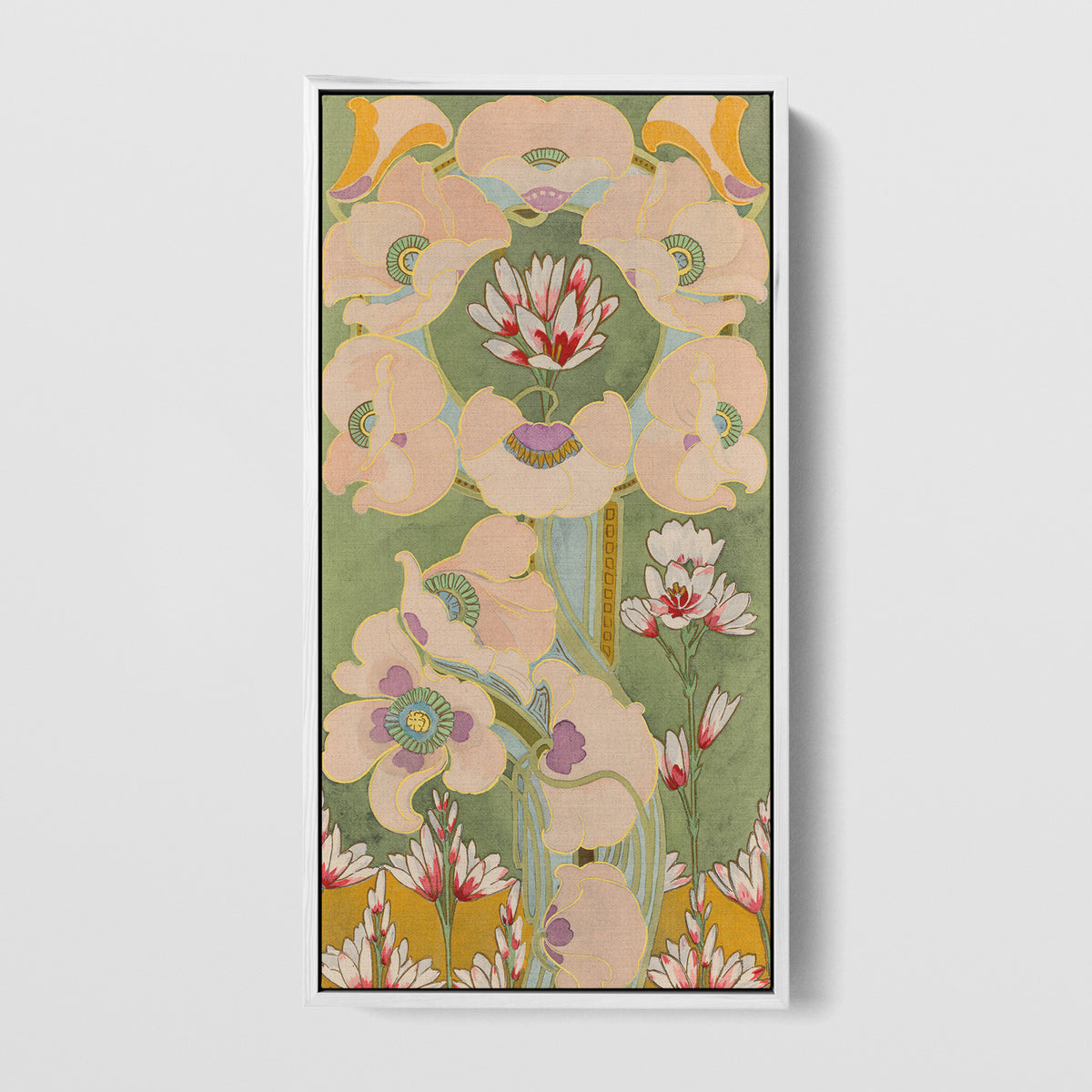 Pavots - 1920 - Claudius Denis | Art encadré flottant sur toile premium