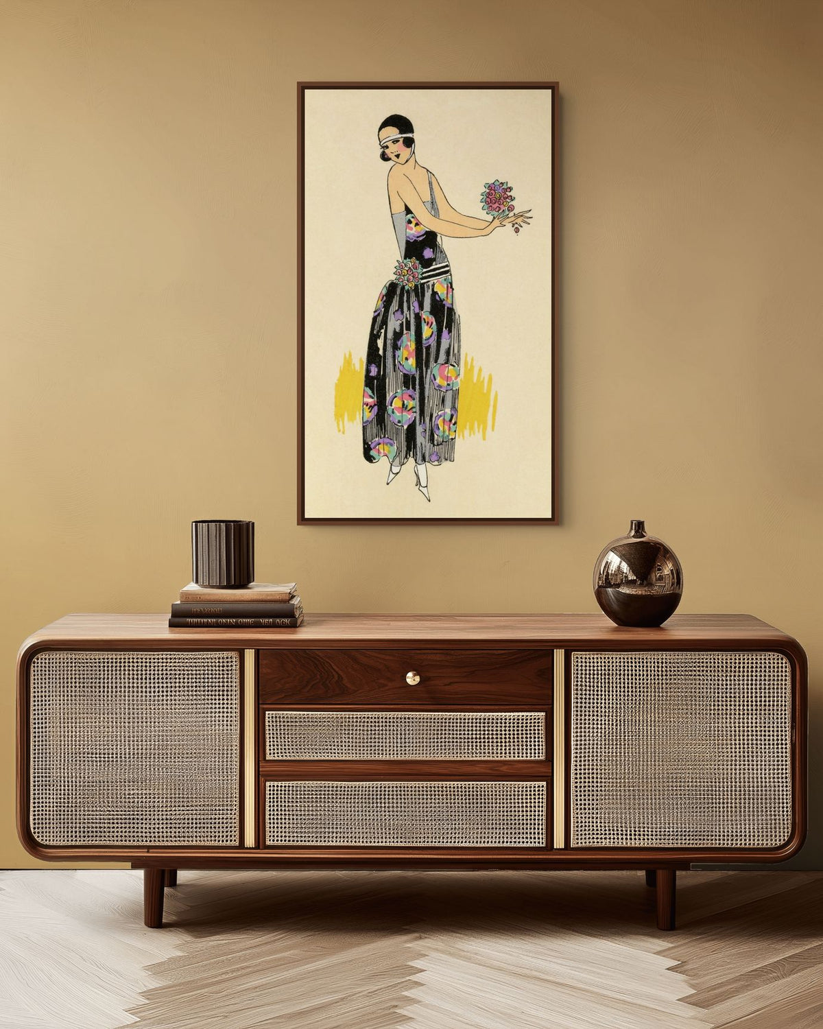Séville - 1923 - Germaine Joumard | Art encadré flottant sur toile premium