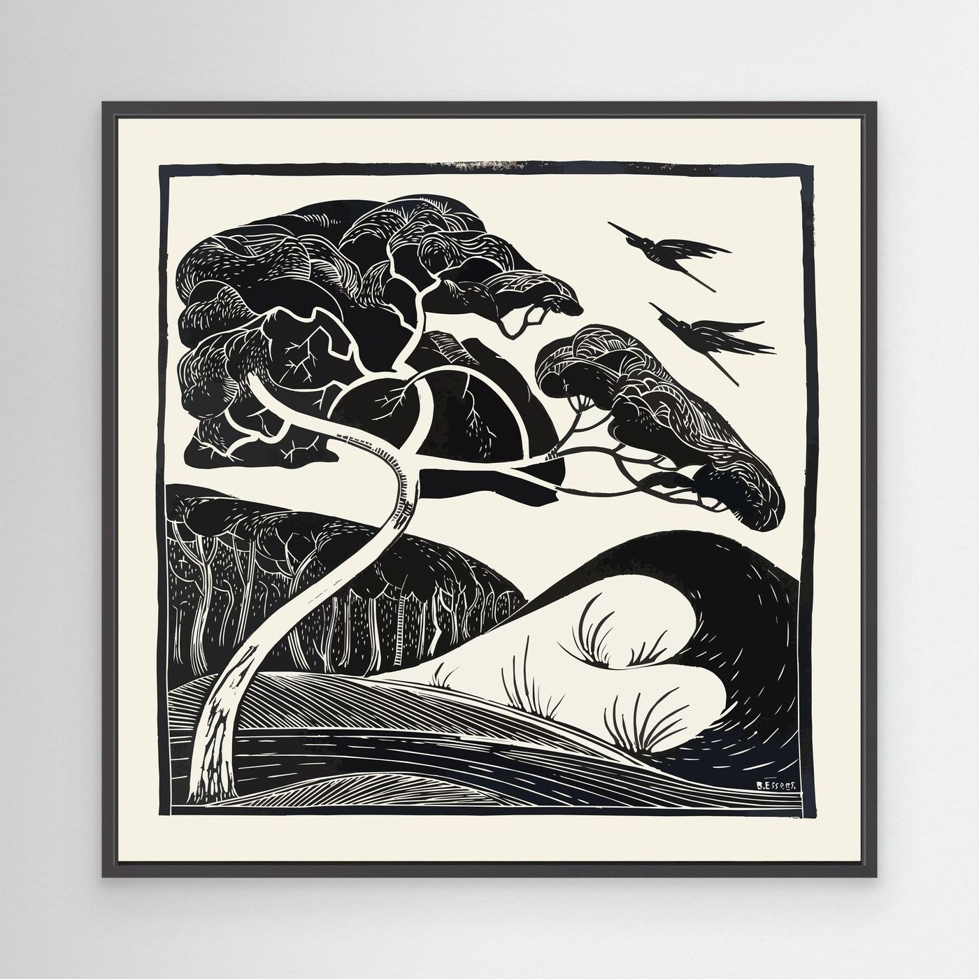 Dunes - 1922 - Bernard Essers - Toile encadrée