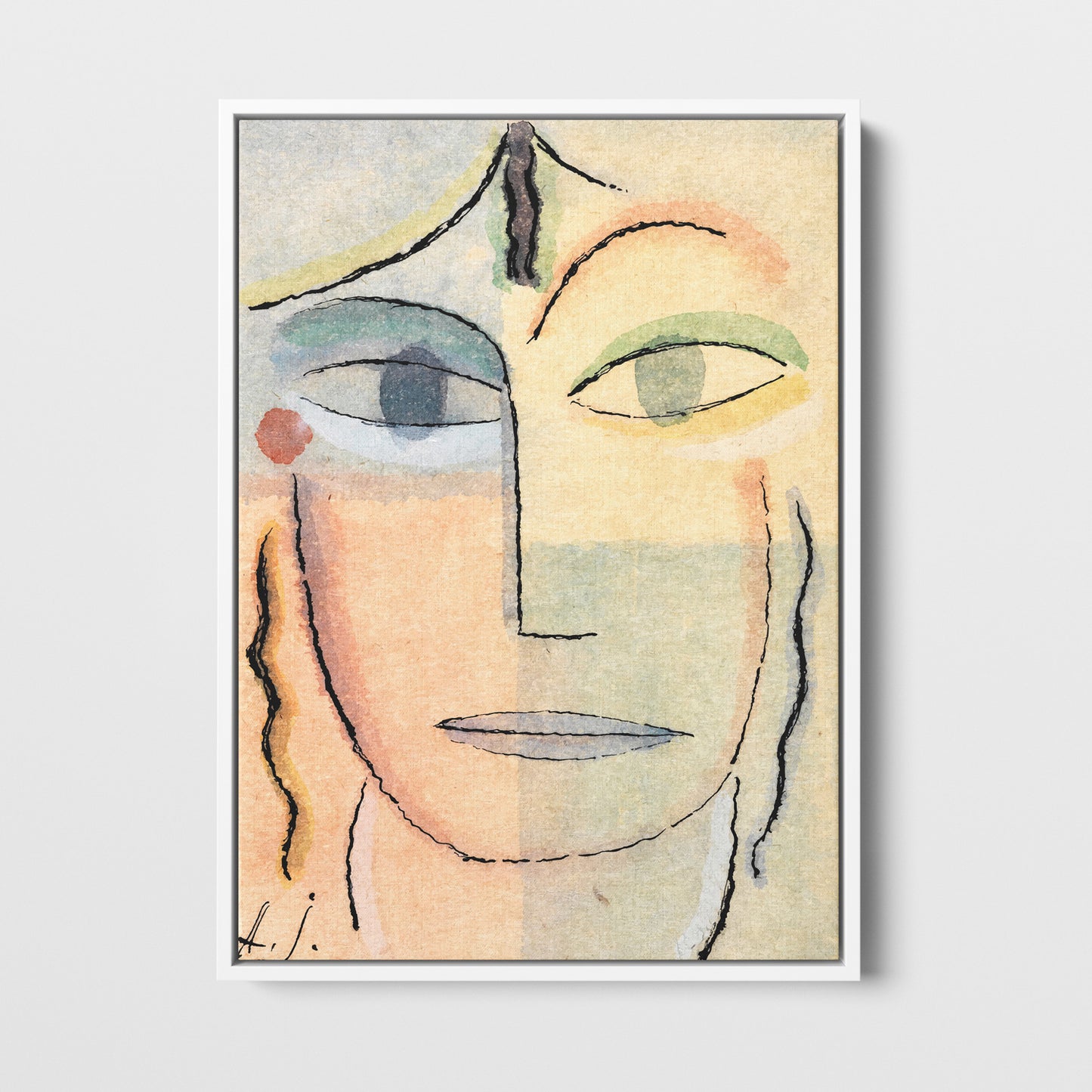 Visage féminin - Toile encadrée - Collection Yavlensky - 1923