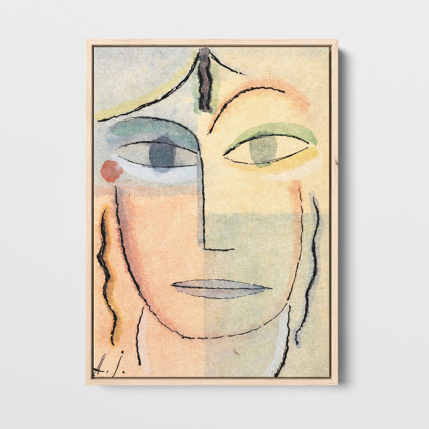 Visage féminin - Toile encadrée - Collection Yavlensky - 1923