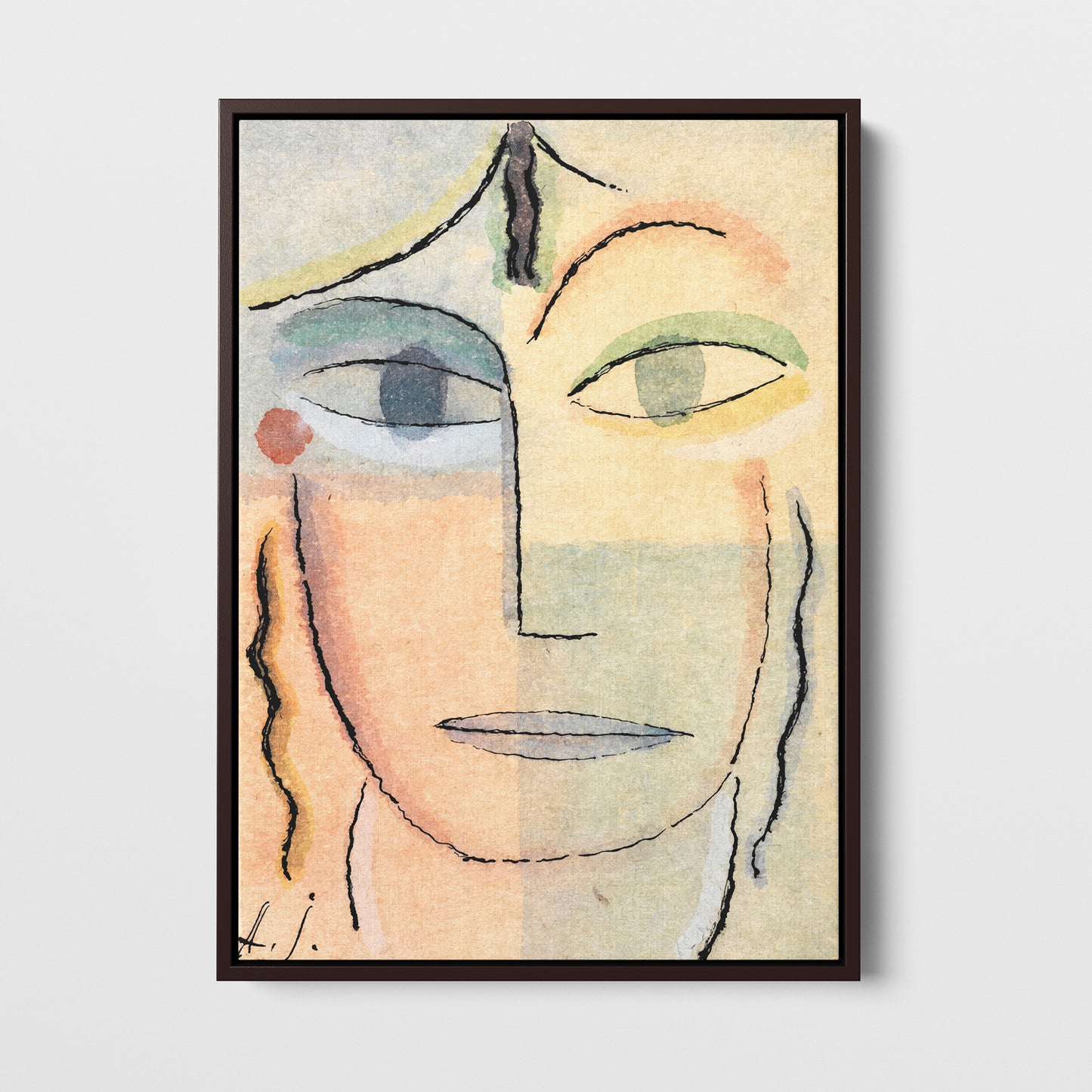 Visage féminin - Toile encadrée - Collection Yavlensky - 1923